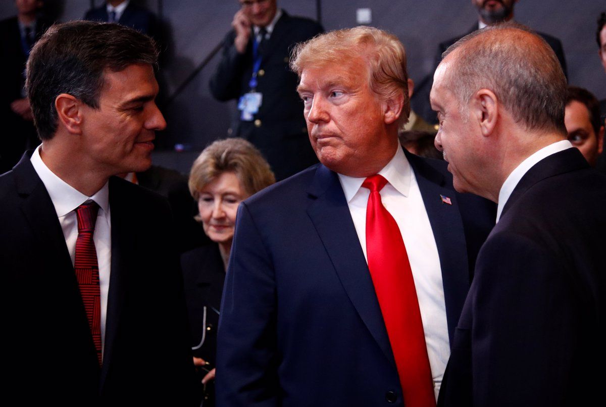 Donald Trump i Pedro Sánchez, en una imatge d'arxiu