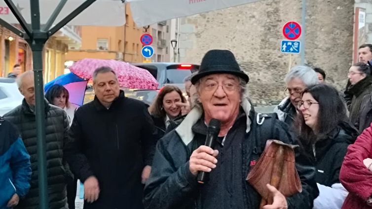 Tortell Pontrona a l'acte d'inauguració del Braser del Montseny -Bernat Castanyer