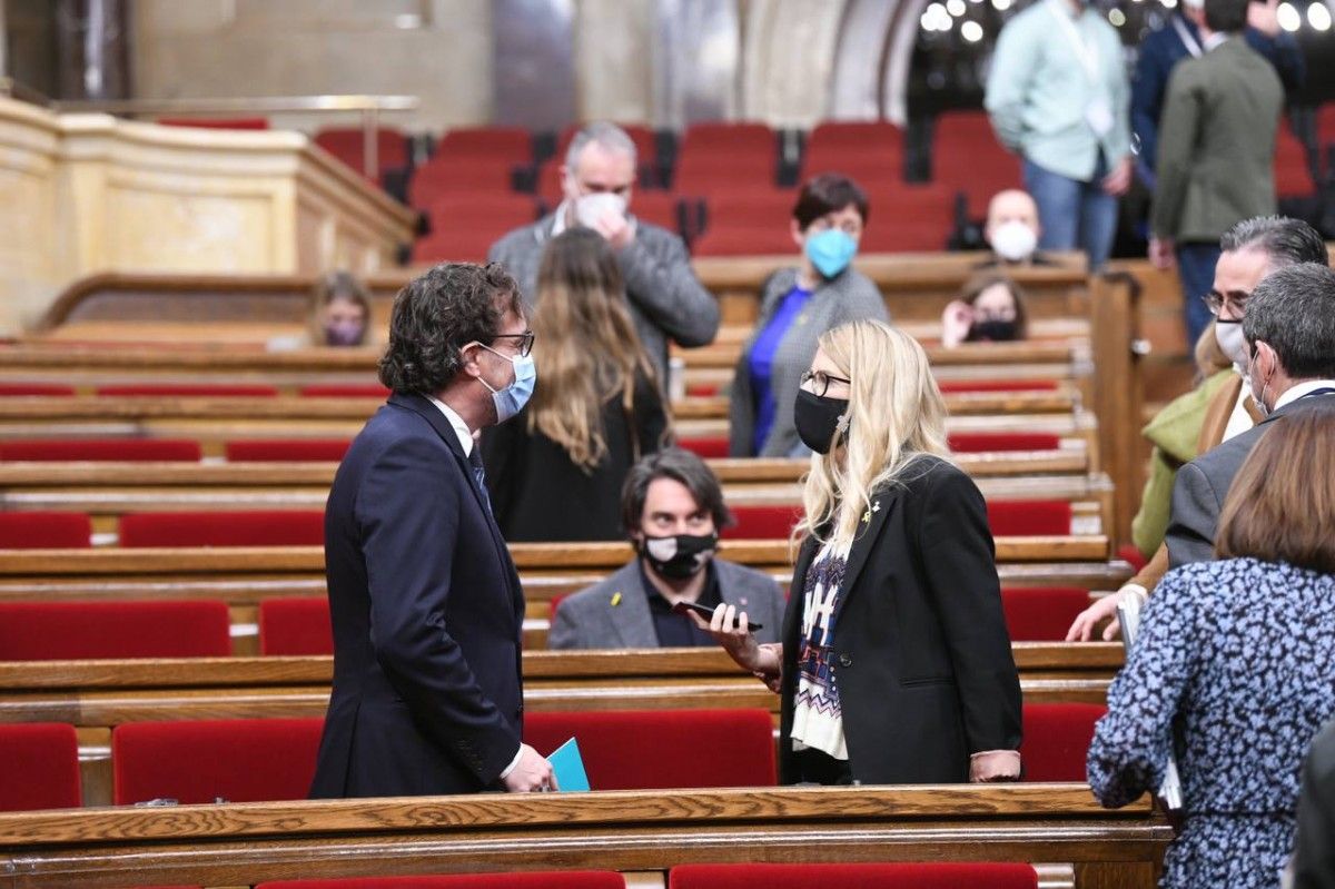 Josep Rius i Elsa Artadi, diputats i vicepresidents de Junts.
