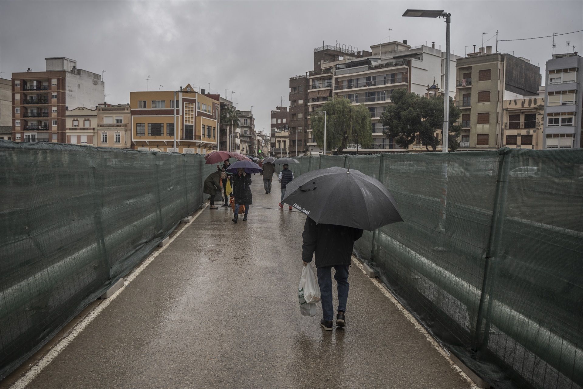 Pluja al País Valencià, en una imatge d'arxiu