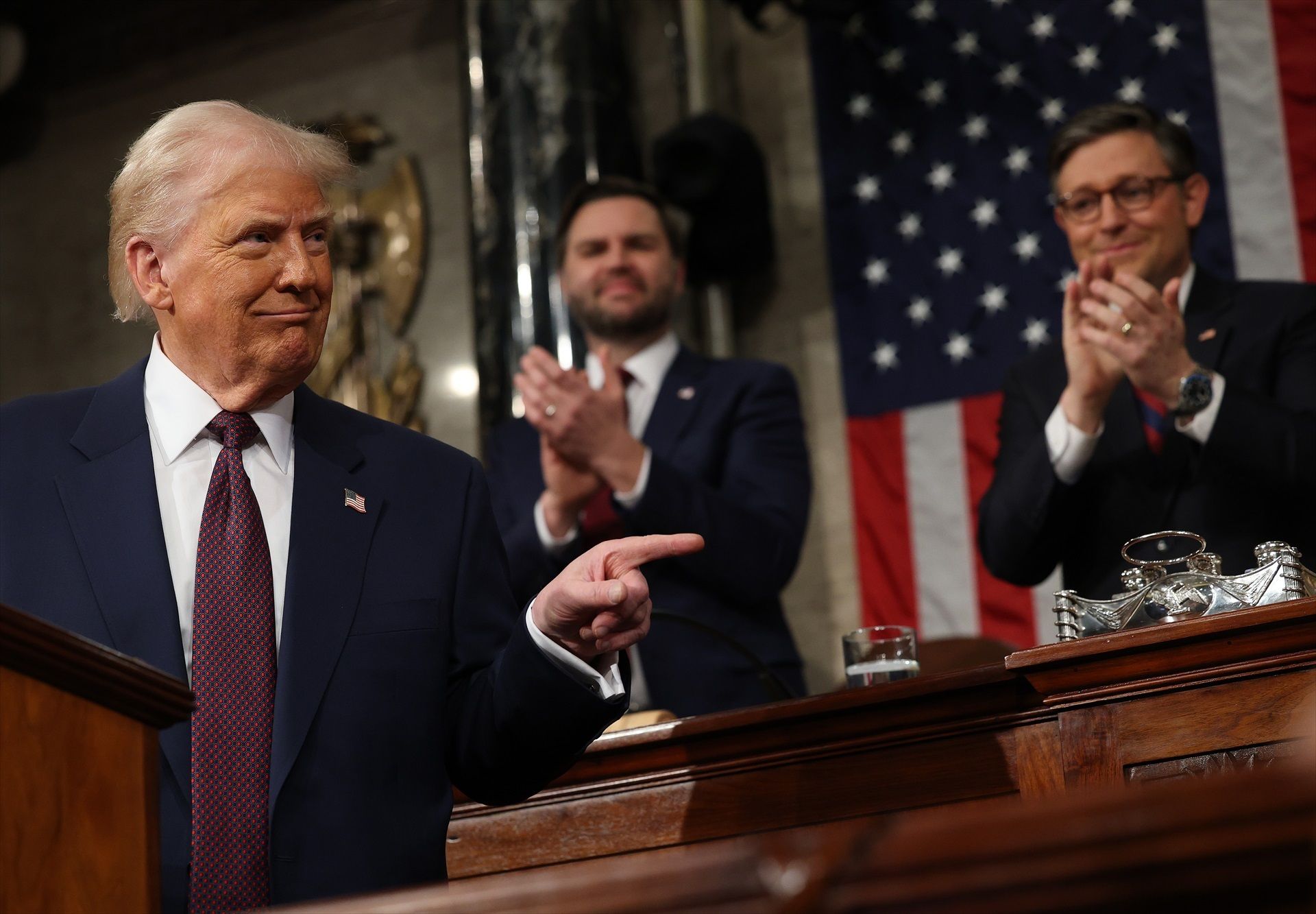 Donald Trump, durant el seu discurs al Capitoli