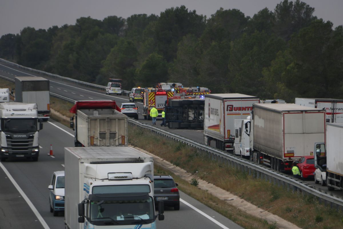 Un accident dels últims dies a l'AP-7