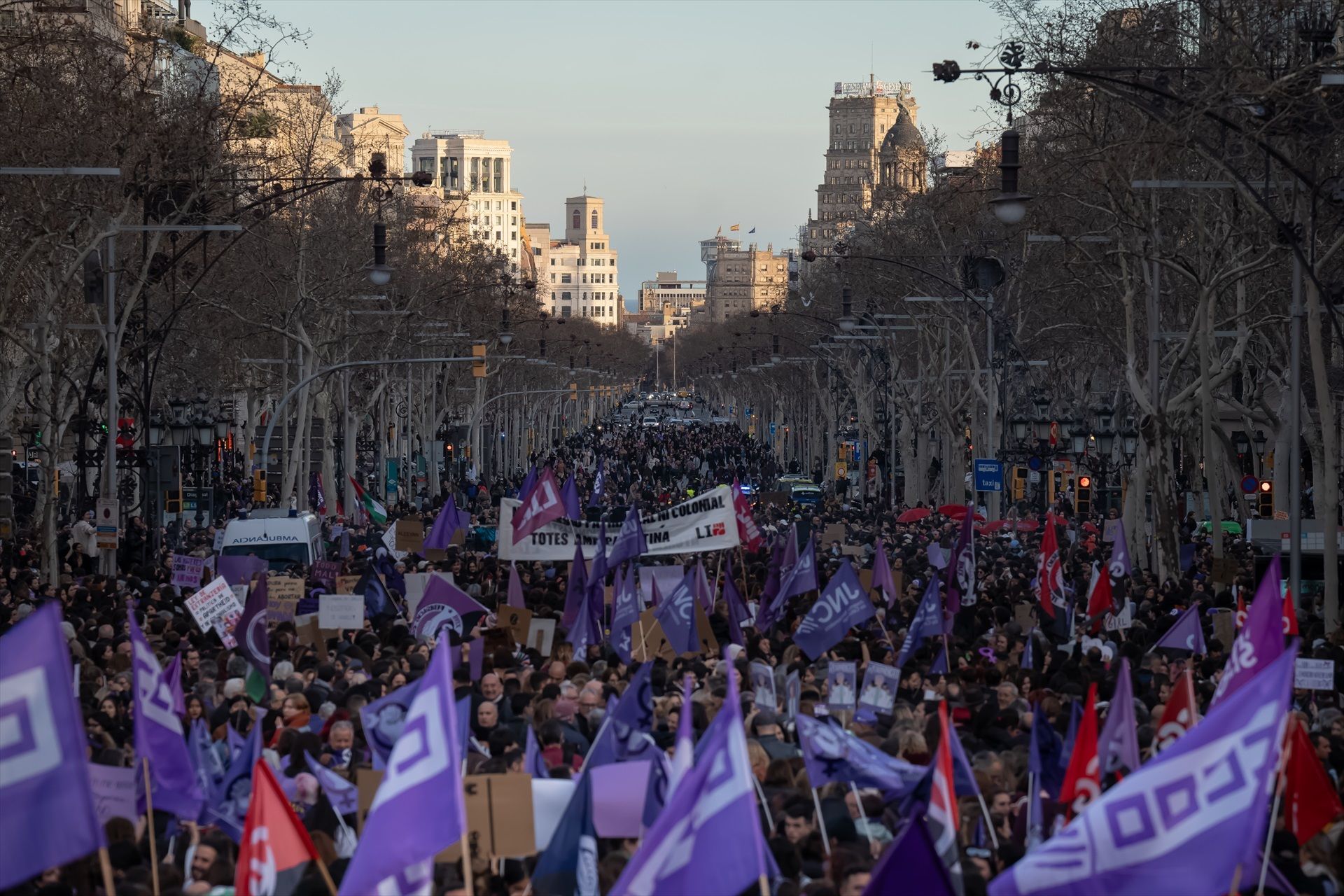 La manifestació del 8-M del 2024, a Barcelona