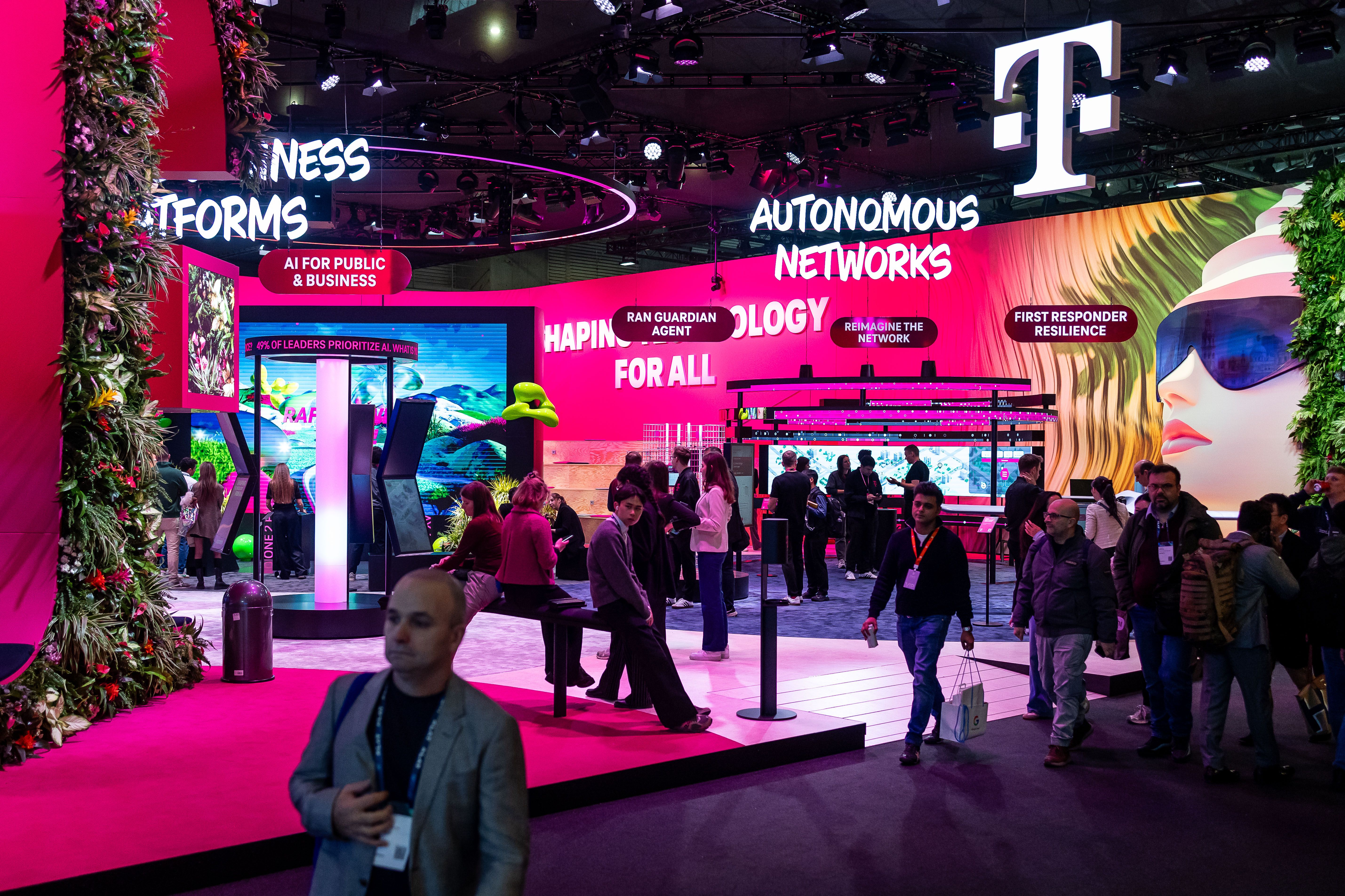 Estand de Deutsche Telekom, al MWC 2025