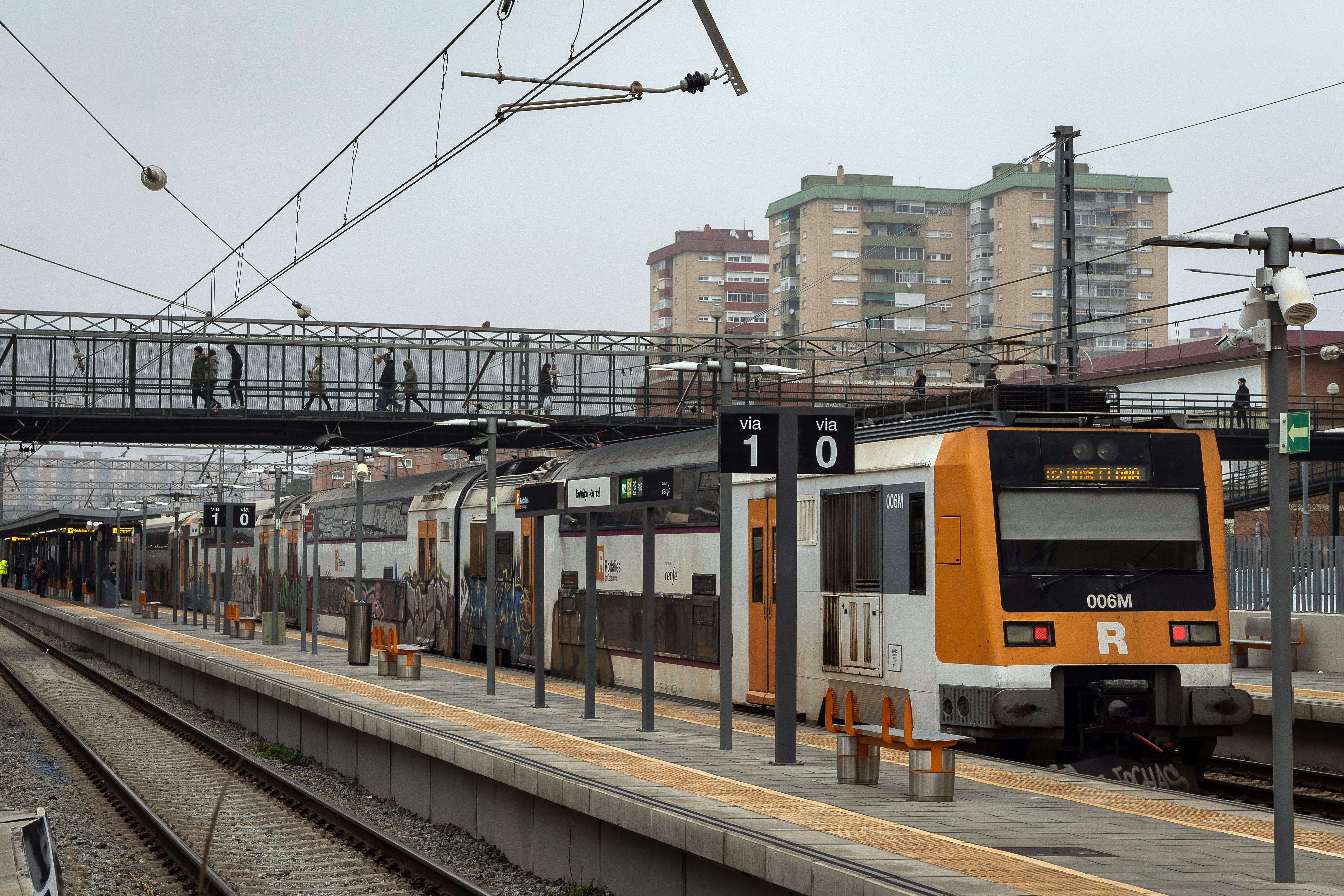 Rodalies al seu pas per Hospitalet