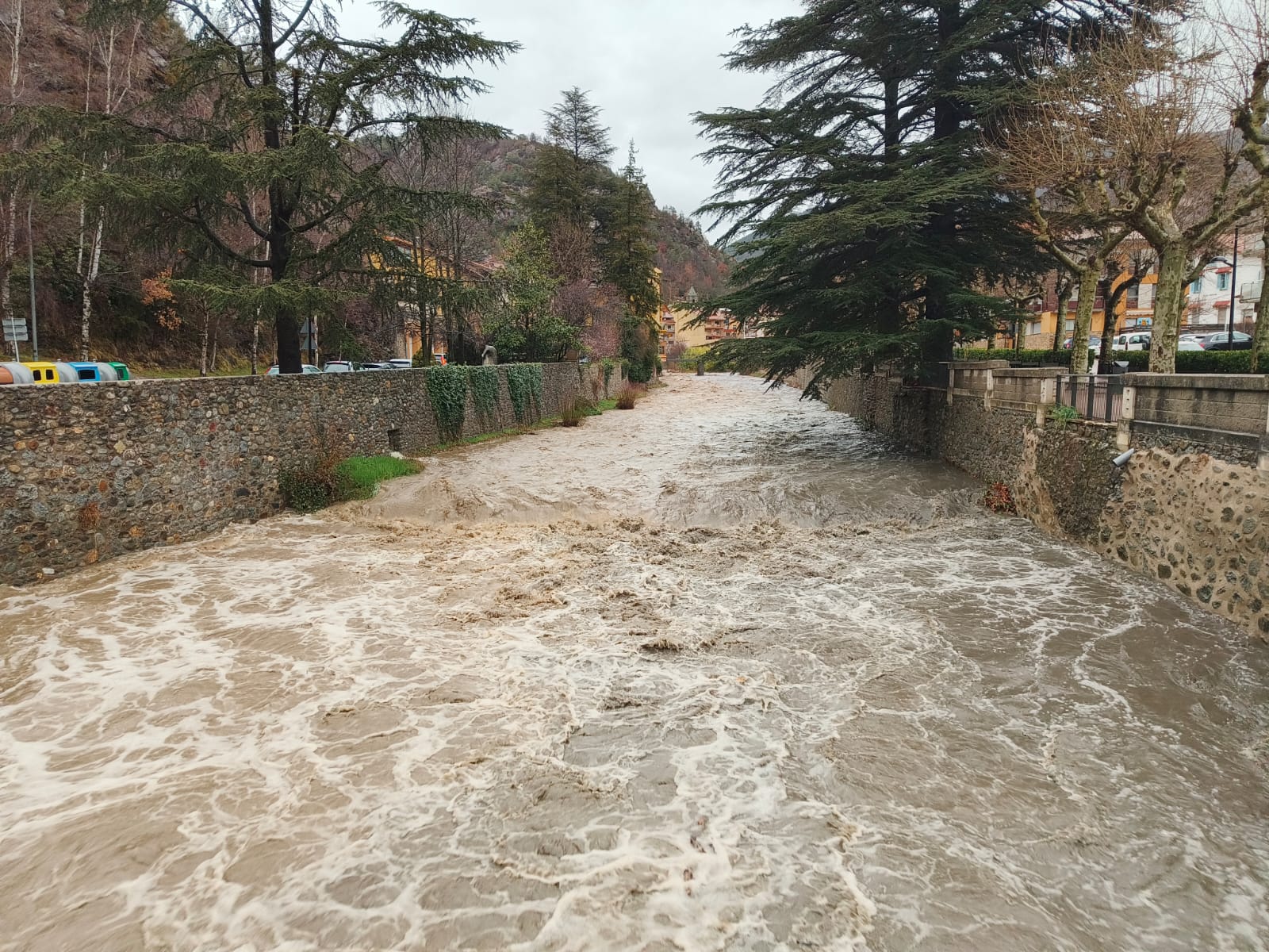 El riu Ter en el seu pas per Ribes de Freser.