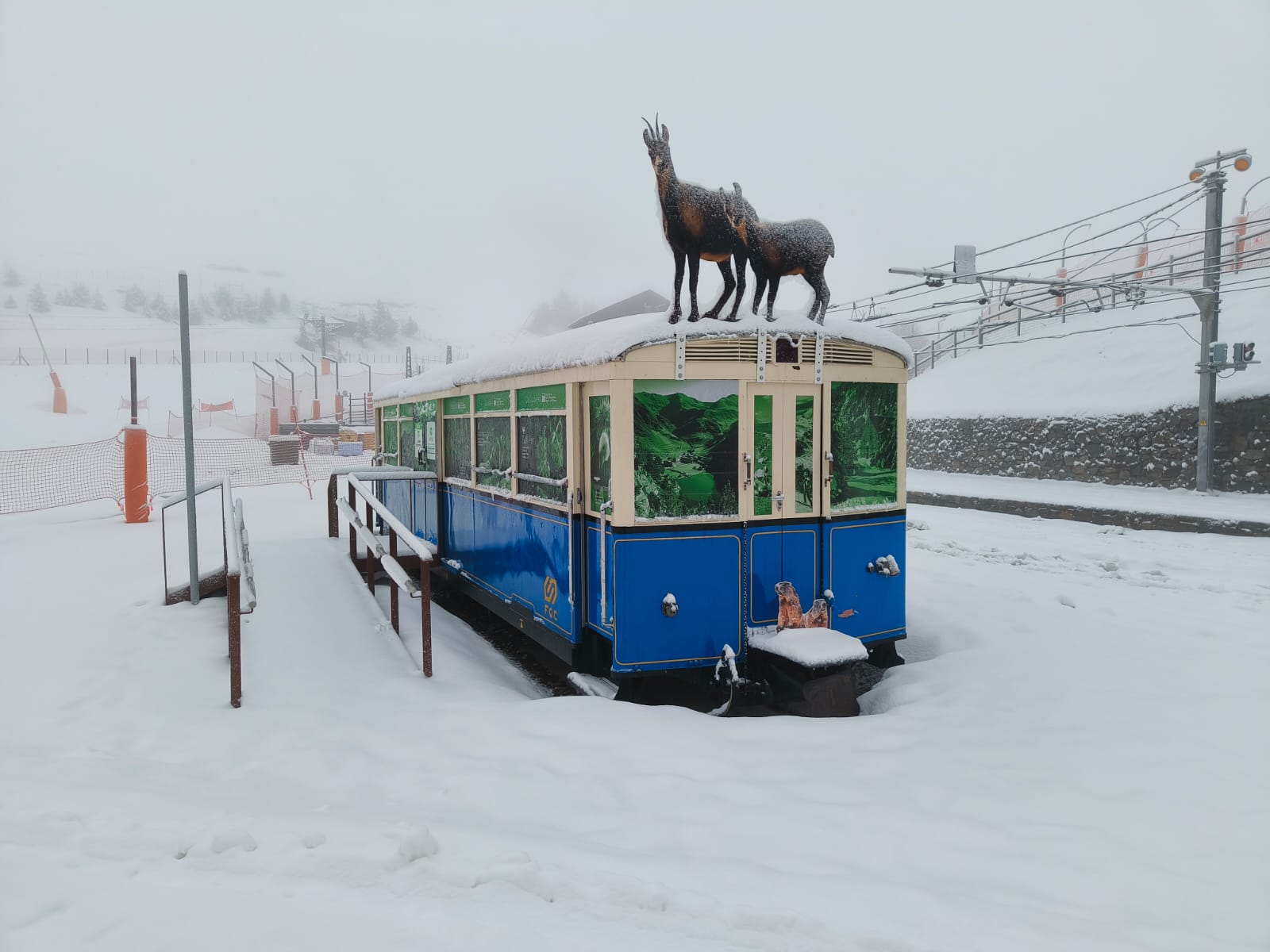 Imatge de Vallter després de la nevada del 9 març