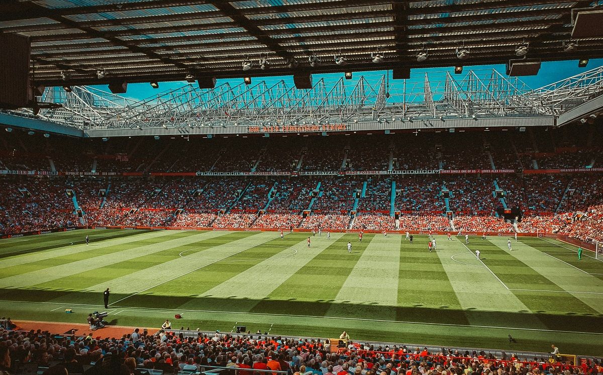 Old Trafford, durant un partit del Manchester United