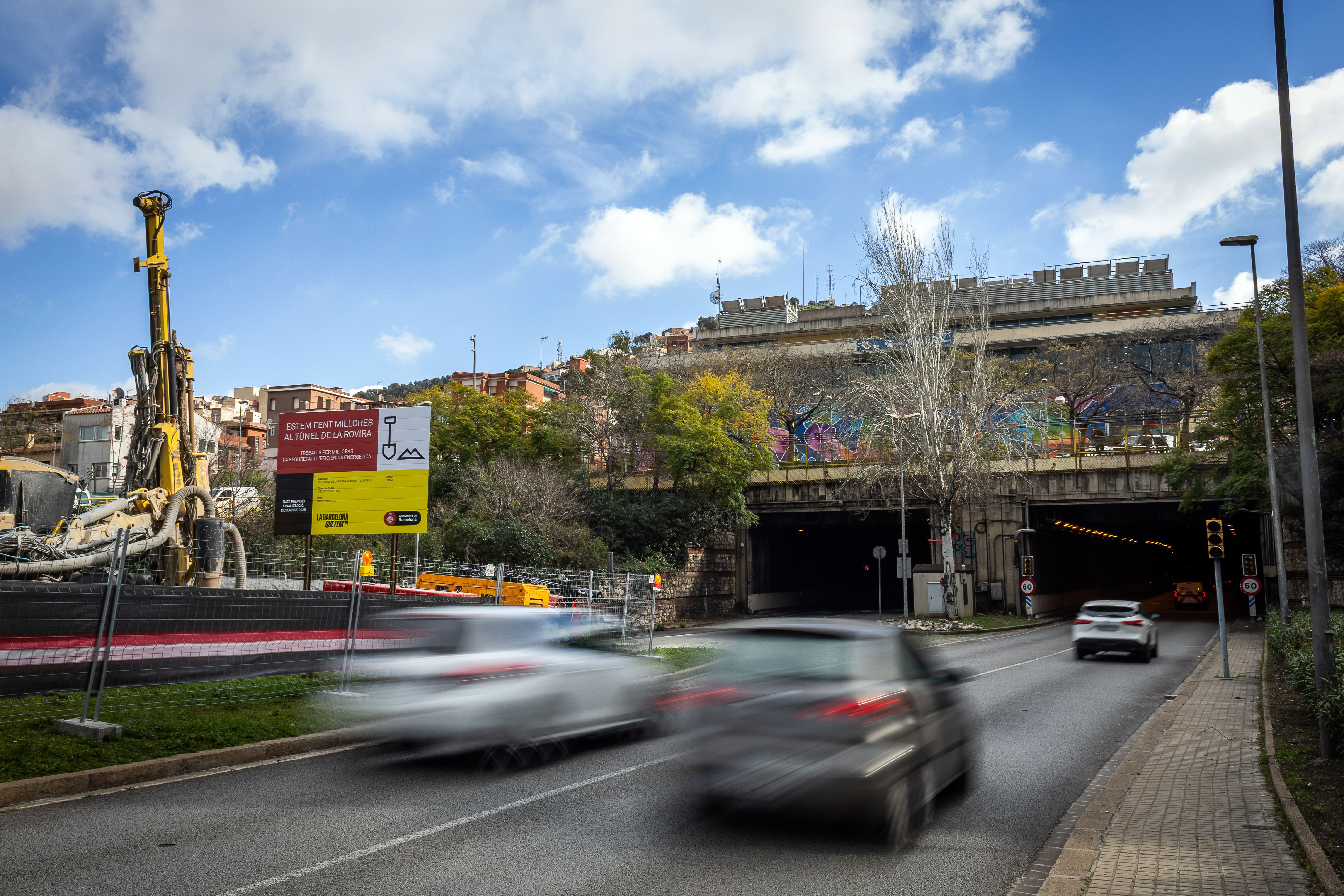 El túnel de la Rovira, en obres