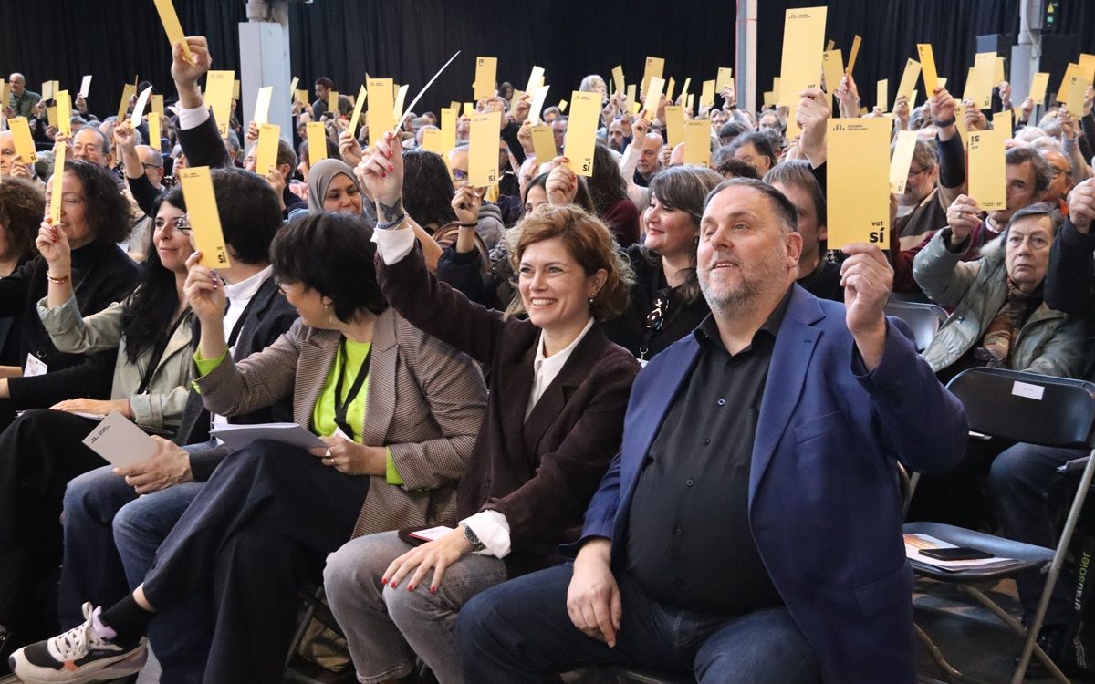 Junqueras i Alamany en la segona fase del congrés d'ERC a Martorell