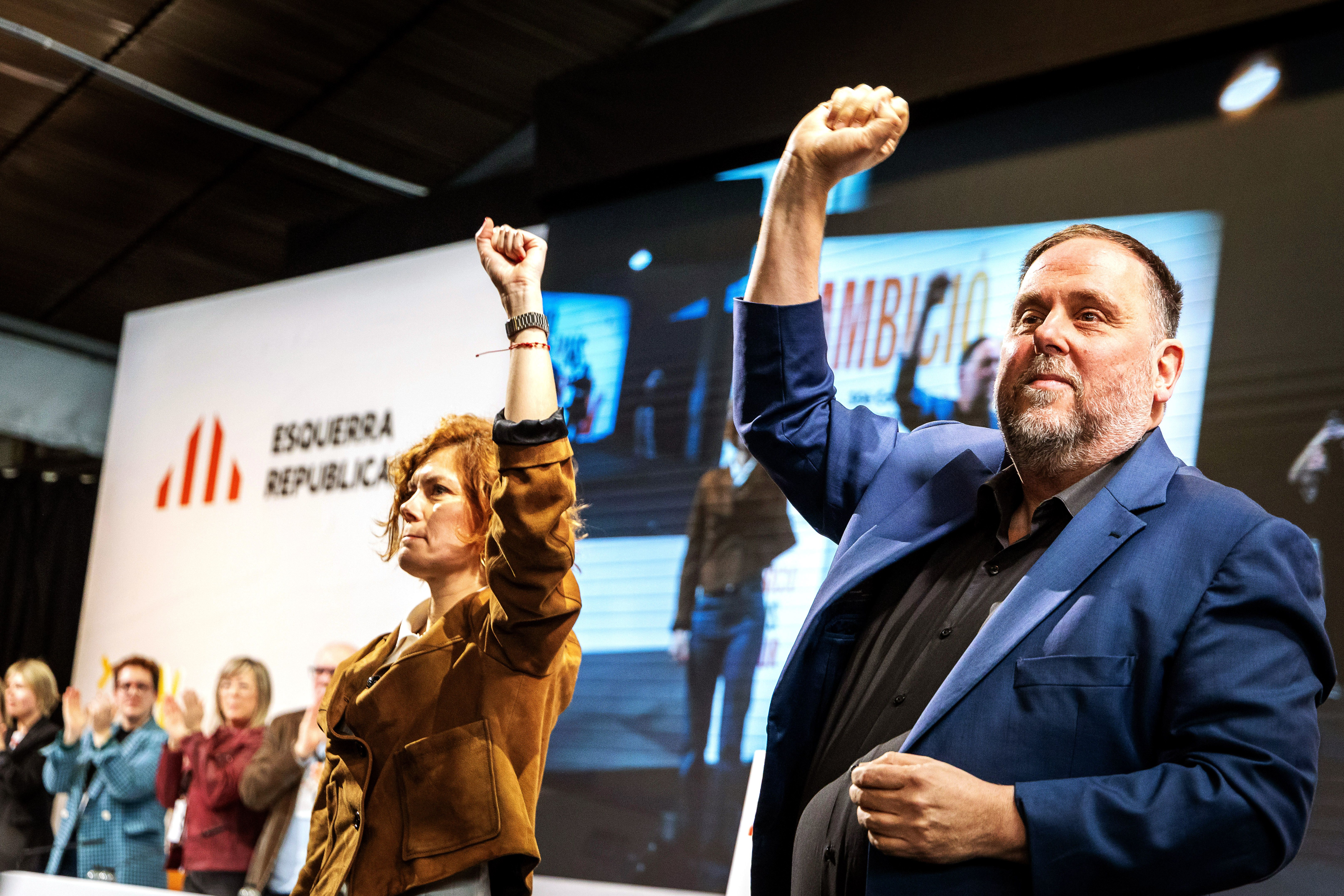 Oriol Junqueras, aquest diumenge en la clausura del congrés d'ERC.