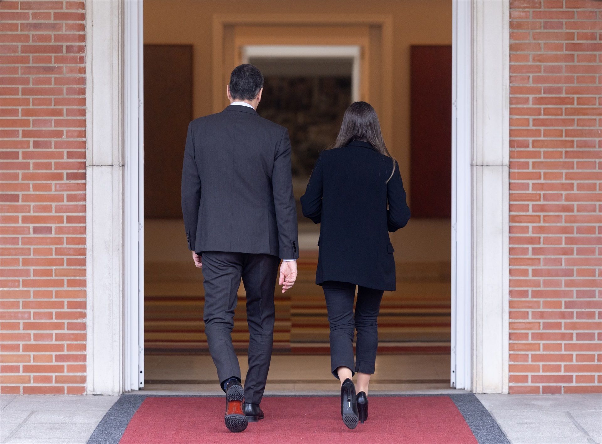 Pedro Sánchez i Míriam Nogueras, la setmana passada a la Moncloa.