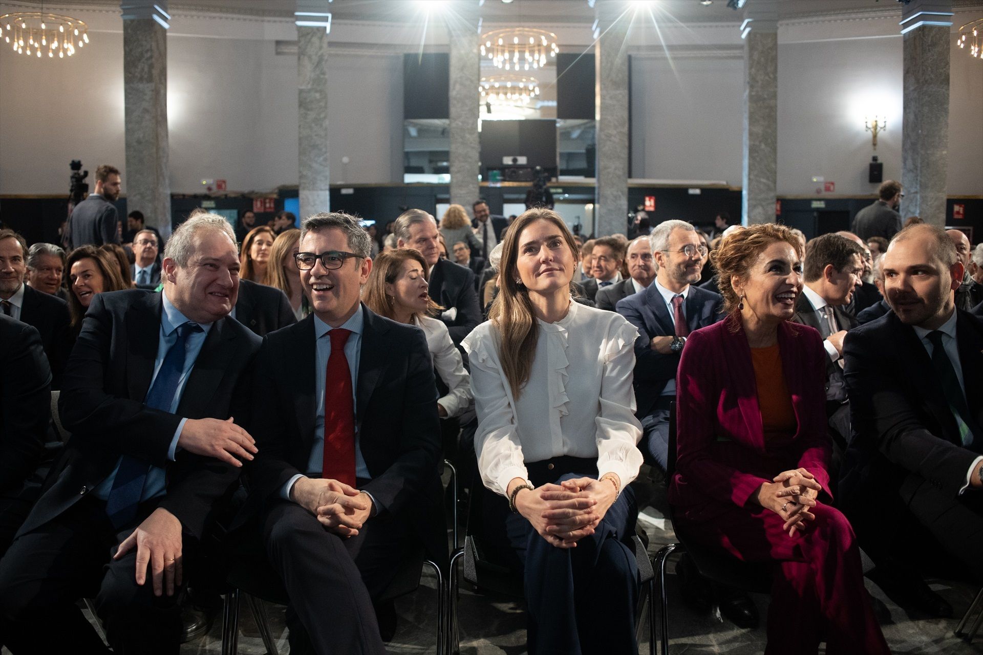 Membres del govern espanyol han assistit a la conferència de Salvador Illa.