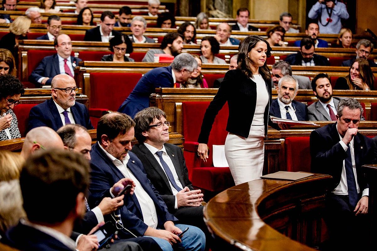 Inés Arrimadas al Parlament.