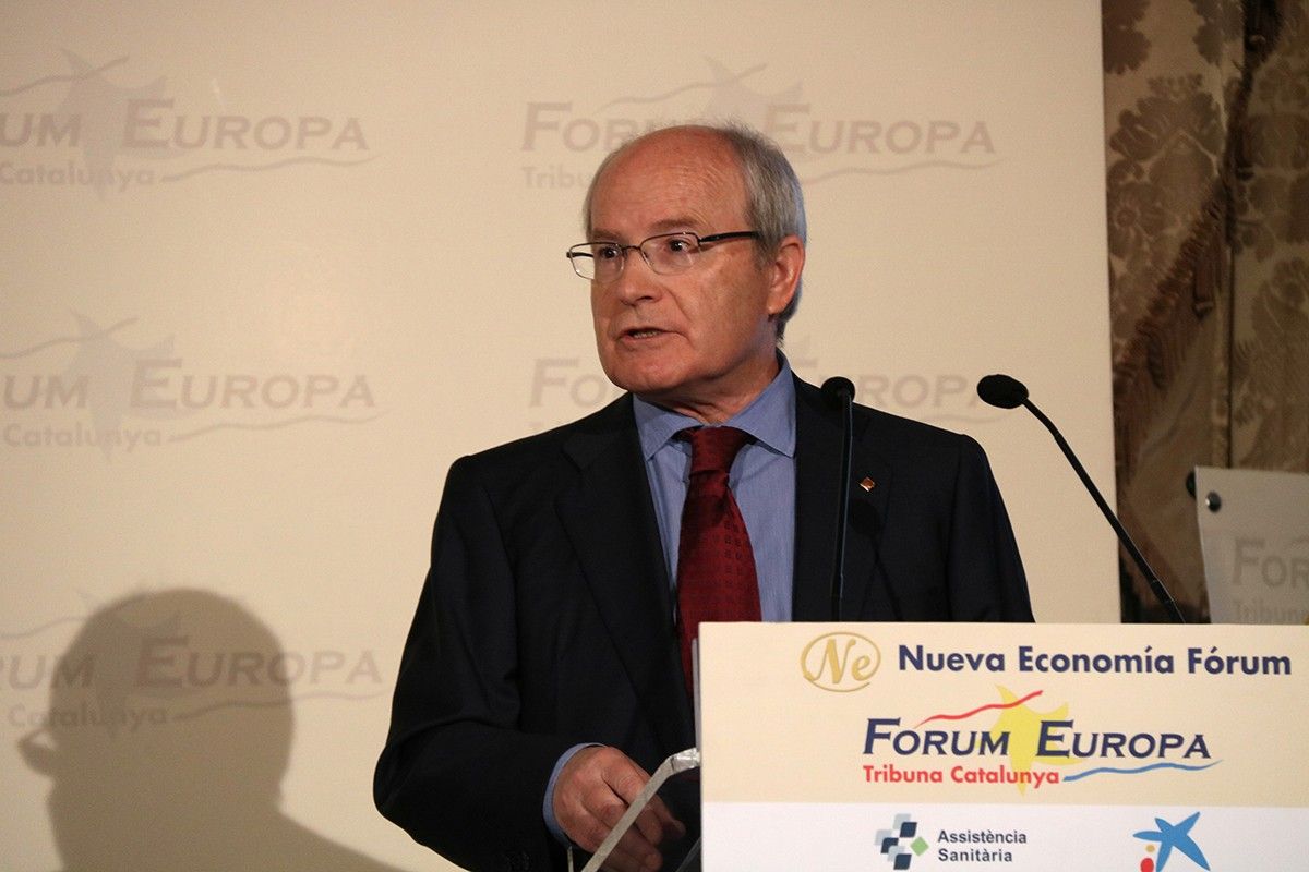 L'expresident de la Generalitat i senador José Montilla, a la conferència organitzada per Nueva Economía Fórum