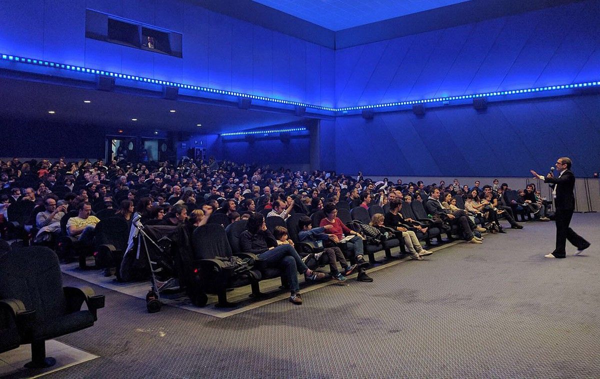 El cinema ple per una de les sessions d'El Meu Primer Festival