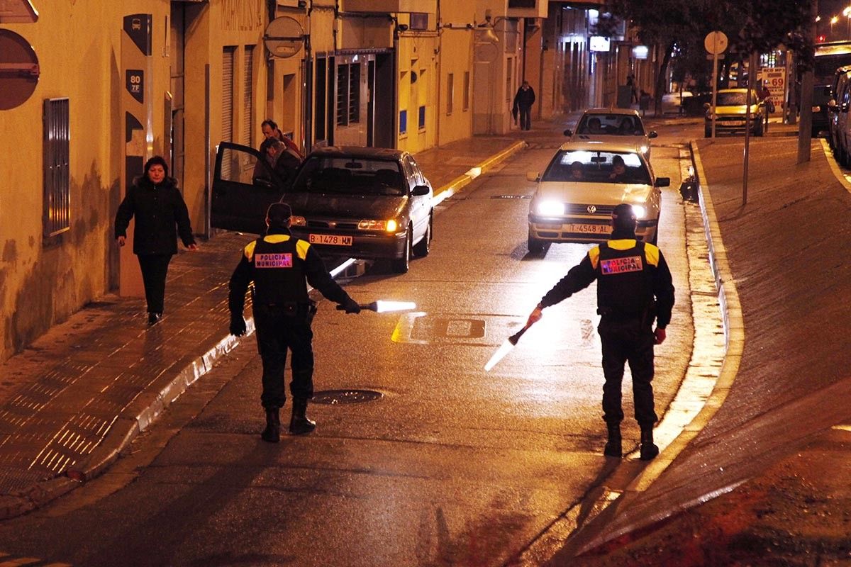 Agents de la Policia Municipal de Sabadell del torn de nit
