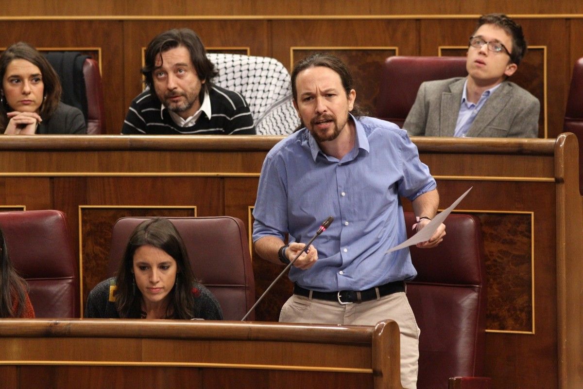 El líder de Podem, Pablo Iglesias, al Congrés dels Diputats