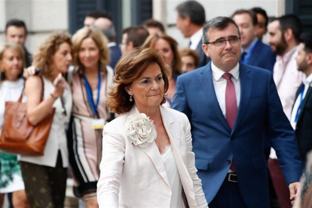 La vicepresidenta espanyola, Camen Calvo