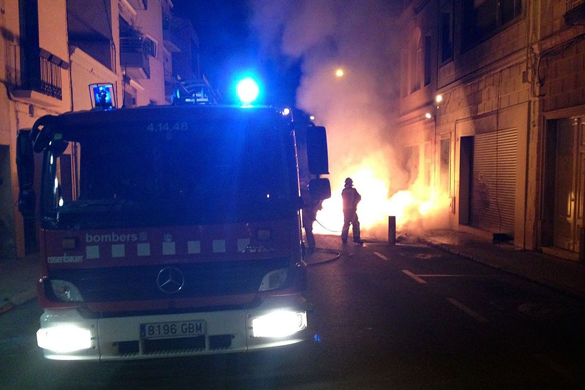 Incendi al carrer Sant Llorenç, aquets diumenge.