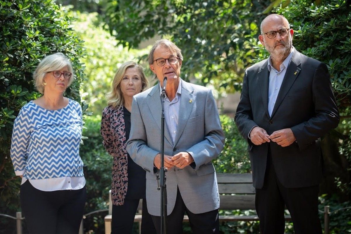 Artur Mas, Joana Ortega i Irene Rigau, fa unes setmanes al Palau Robert