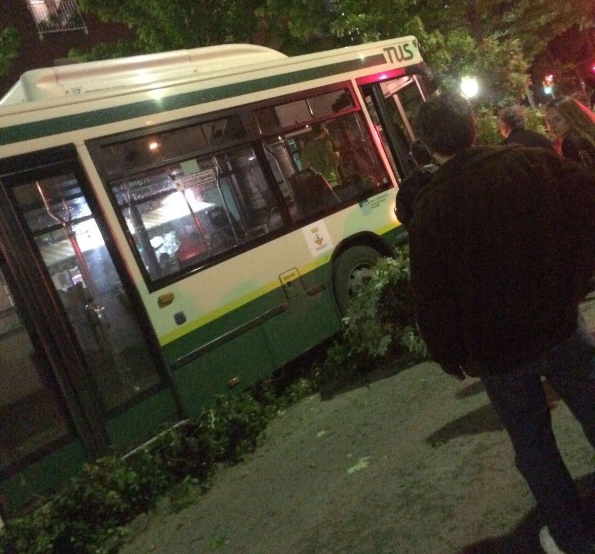 El bus va impactar contra un arbre