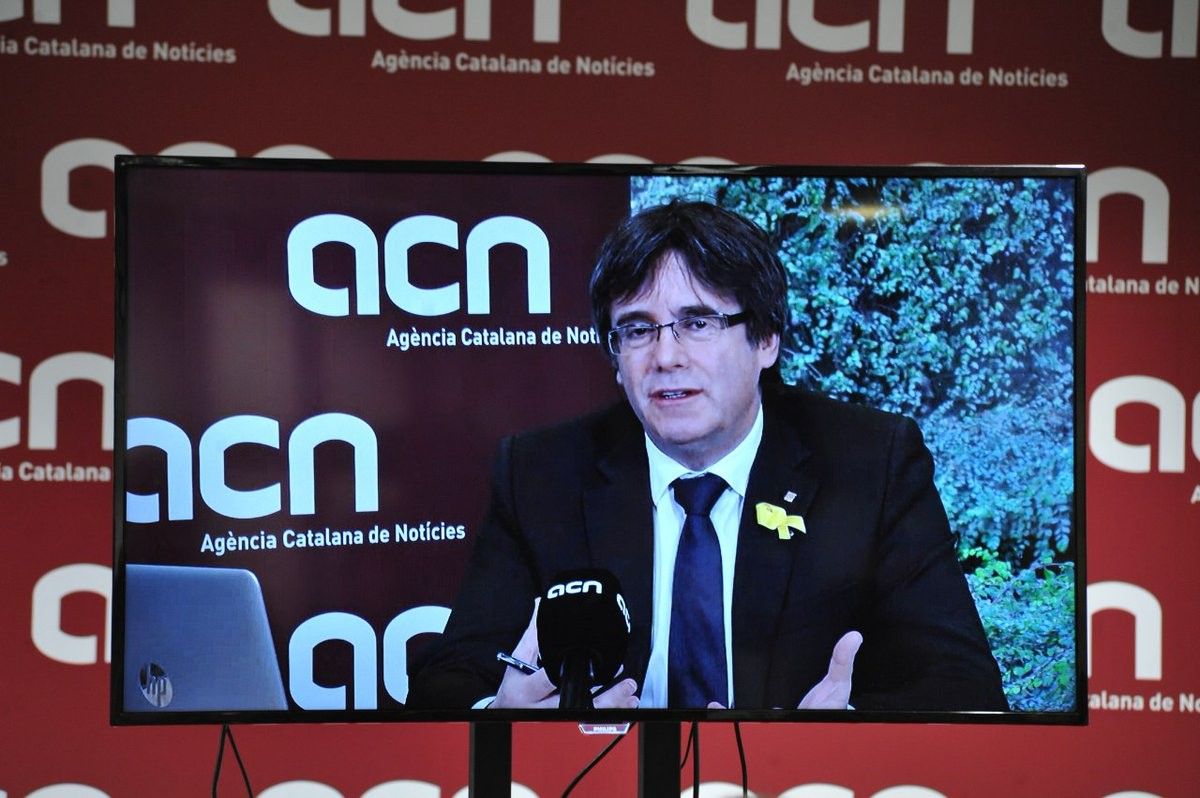 Puigdemont intervé en la roda de premsa organitzada per l'ACN