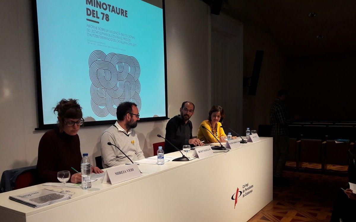 Presentació de l'Informe Minotaure del 78 al Col·legi de Periodistes de Barcelona
