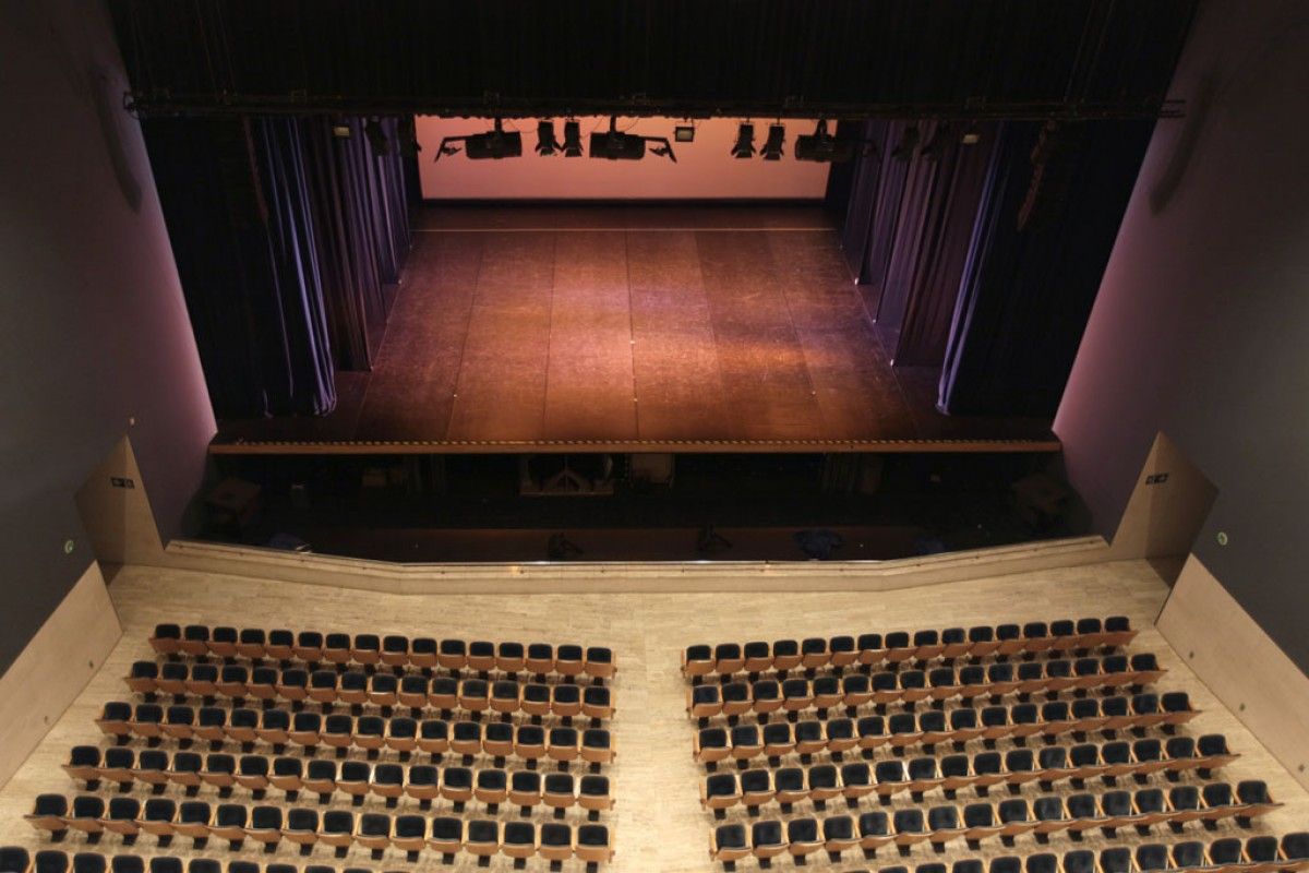 L'interior de l'equipament cultural