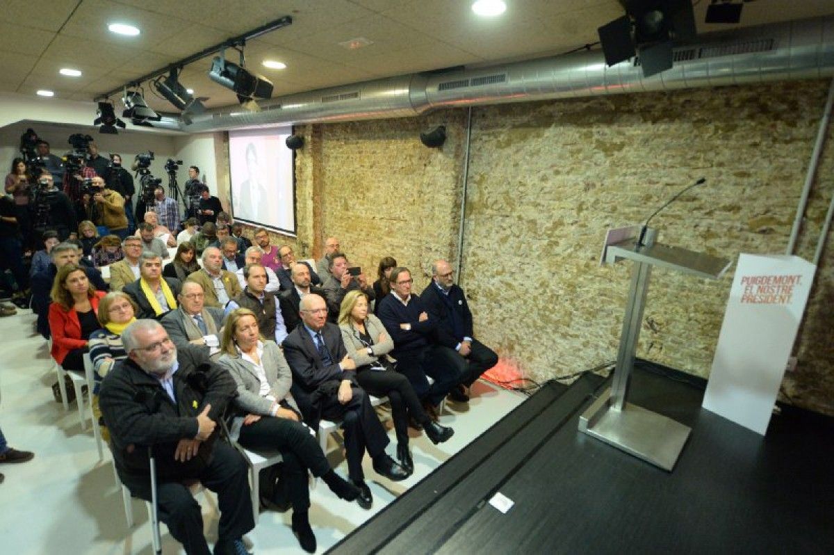 Presentació del manifest de democristians a favor de Carles Puigdemont