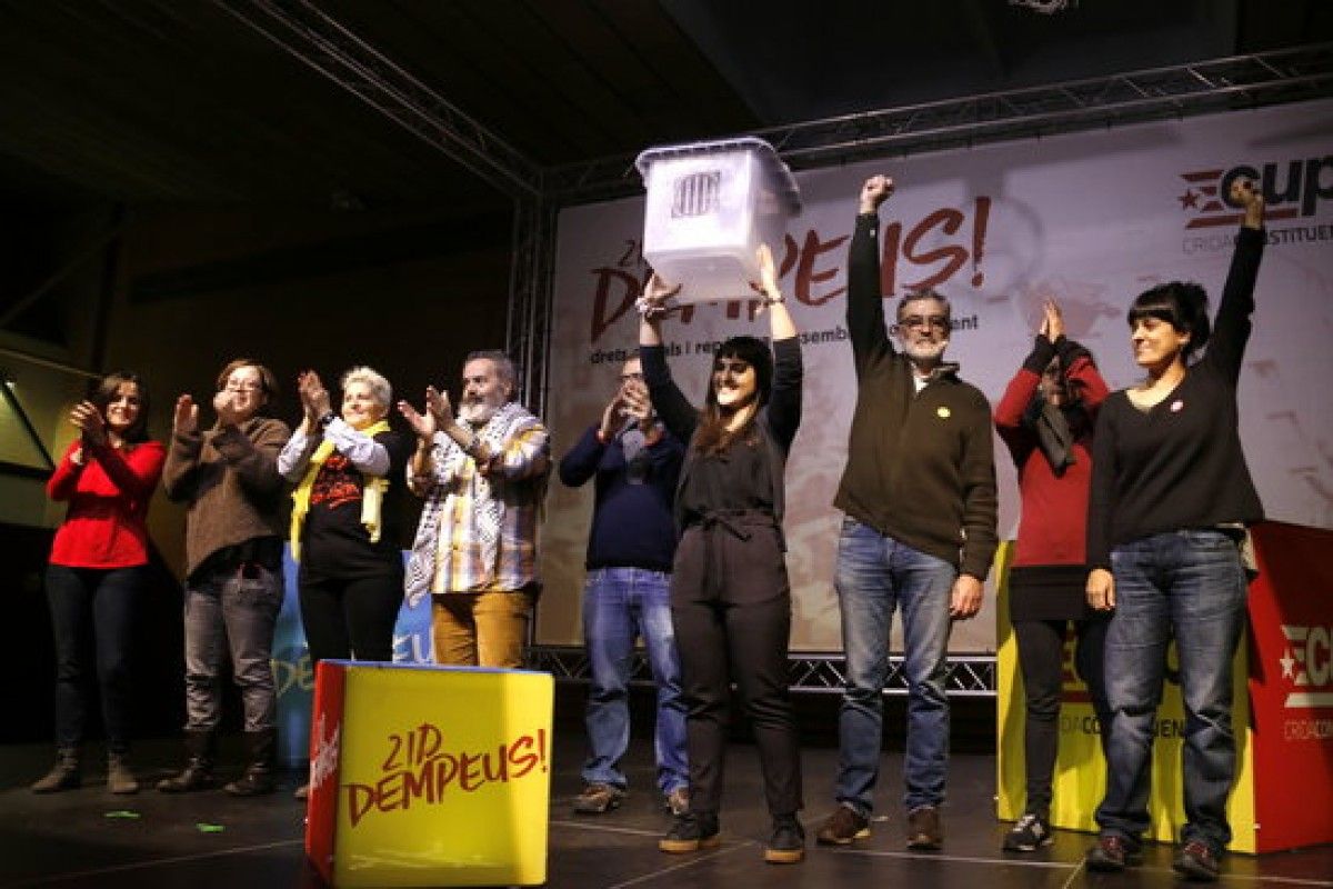 Acte de final de campanya de la CUP a Barcelona