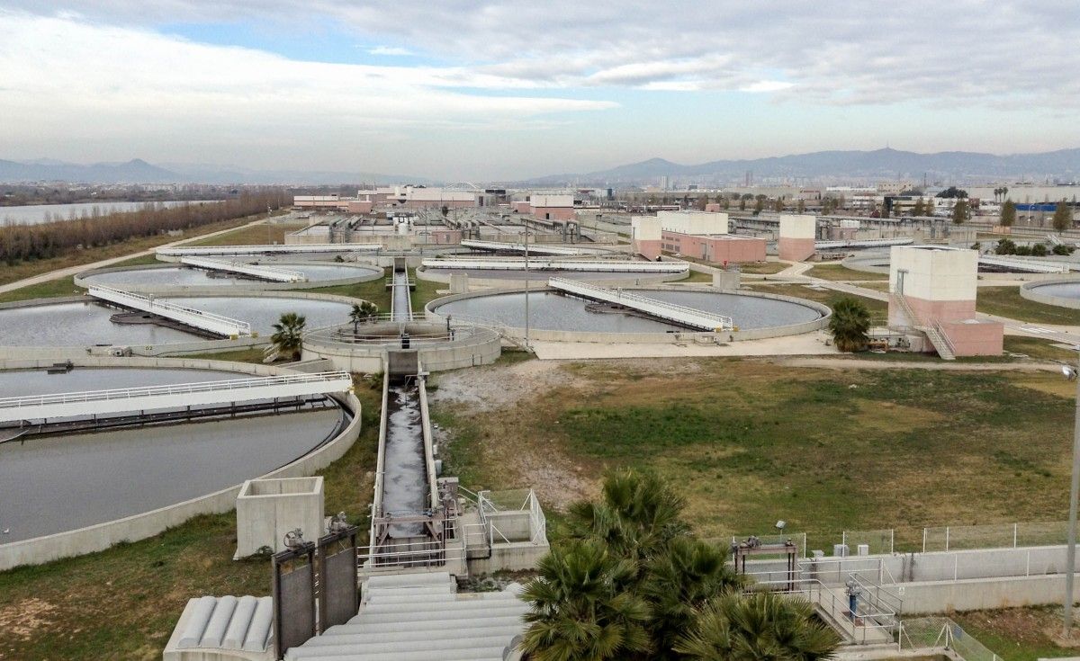 Les instal·lacions de la depuradora d'aigües del Prat