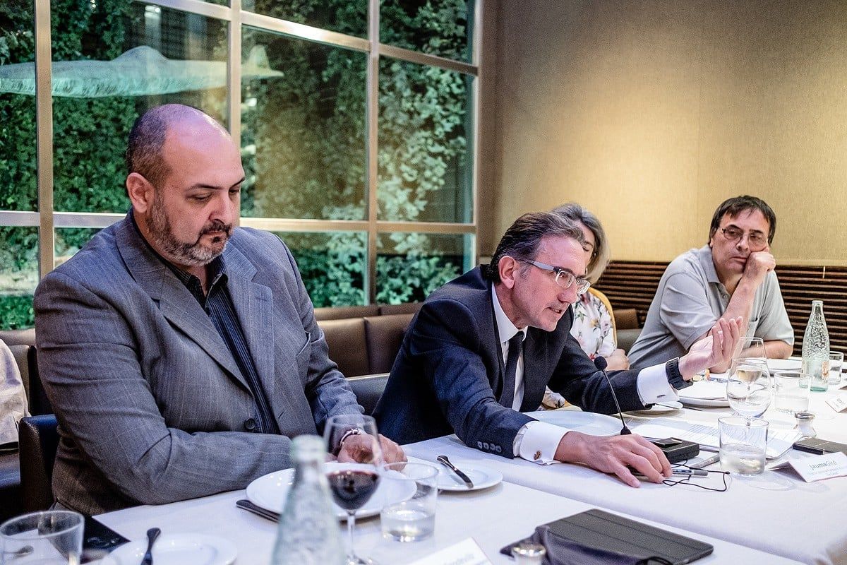 Jaume Giró a la reunió del Consell Editorial de NacióDigital