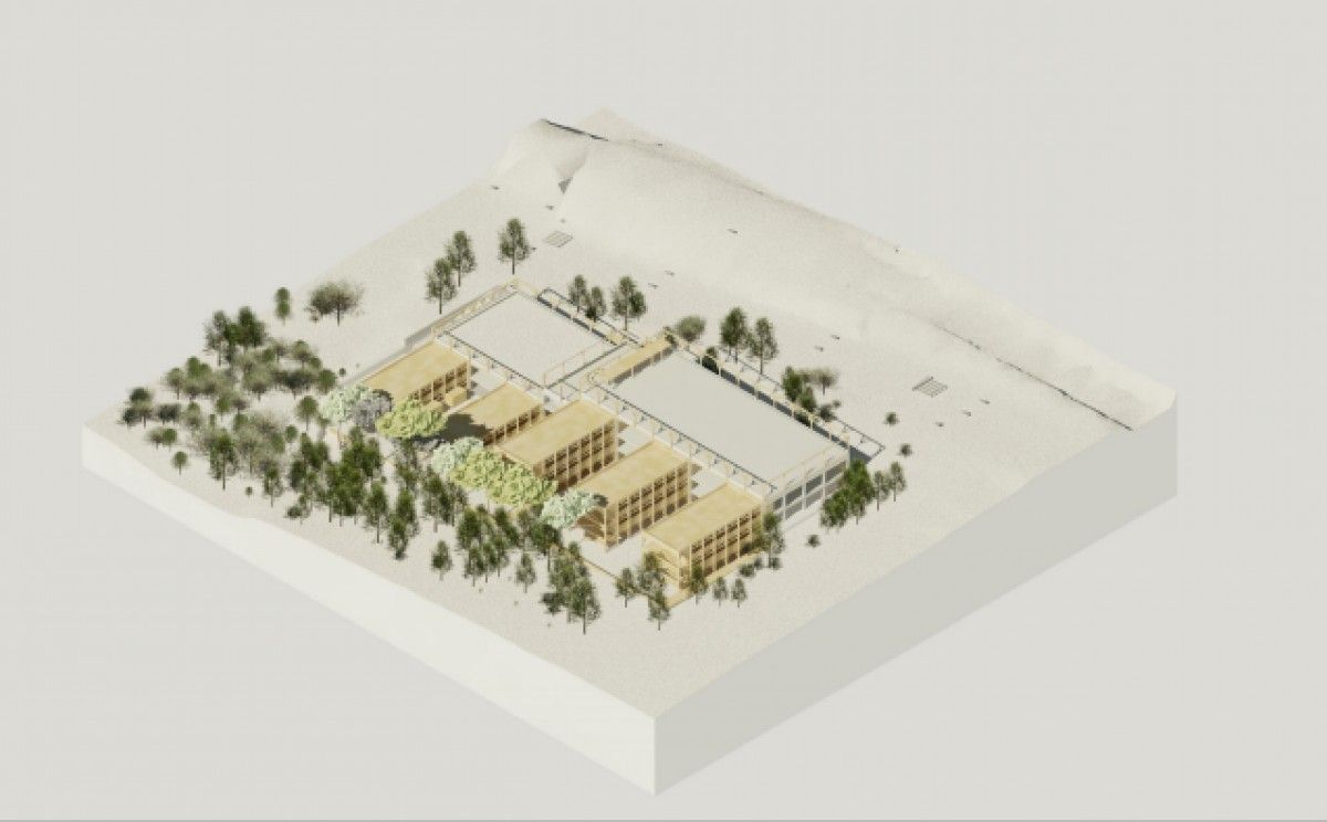 El projecte de la futura escola La Mirada, ubicada al bosc de Volpelleres
