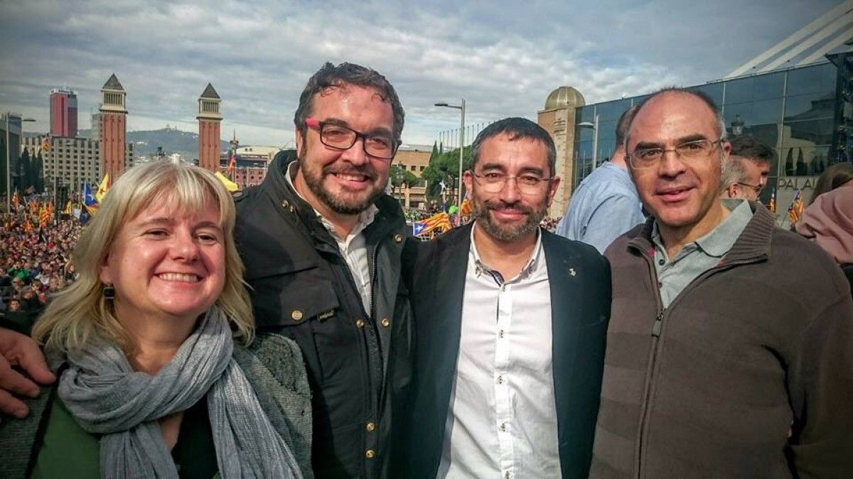 L'exacalde de Sabadell, Juli Fernàndez, i els regidors d'ERC