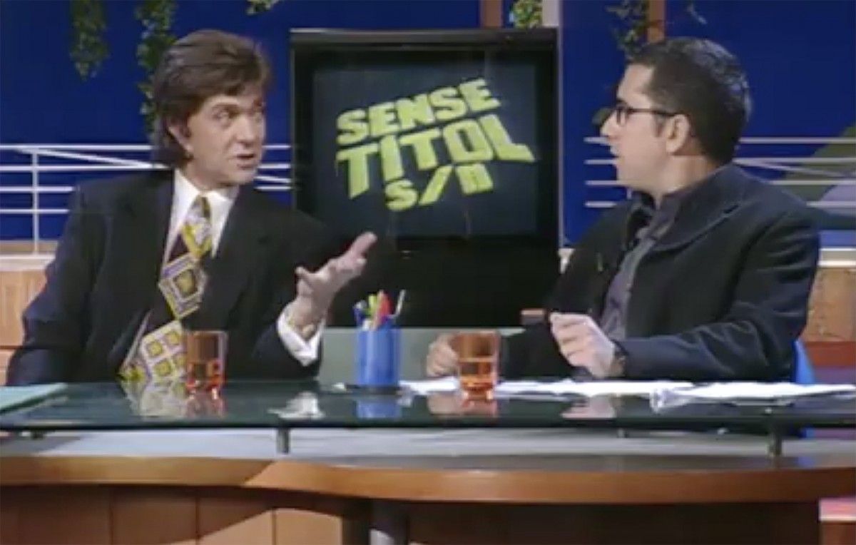 Camilo Sesto i Andreu Buenafuente, al «Sense Títol» de TV3