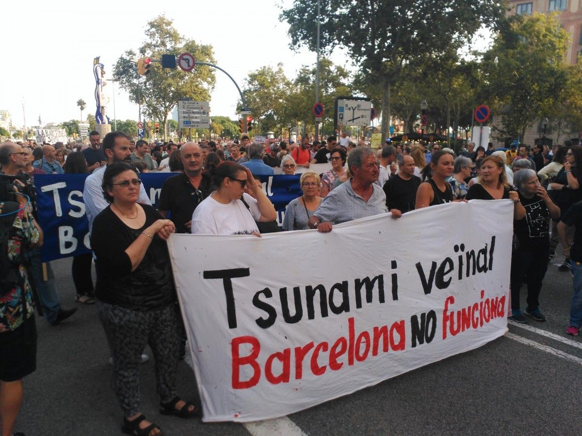 La manifestació per la seguretat i el civisme a Barcelona