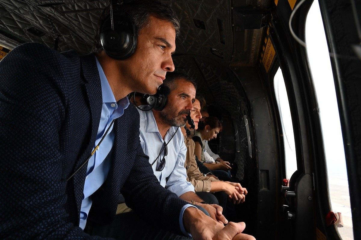 Pedro Sánchez visitant les zones afectades per les inundacions a Almería i Albacete