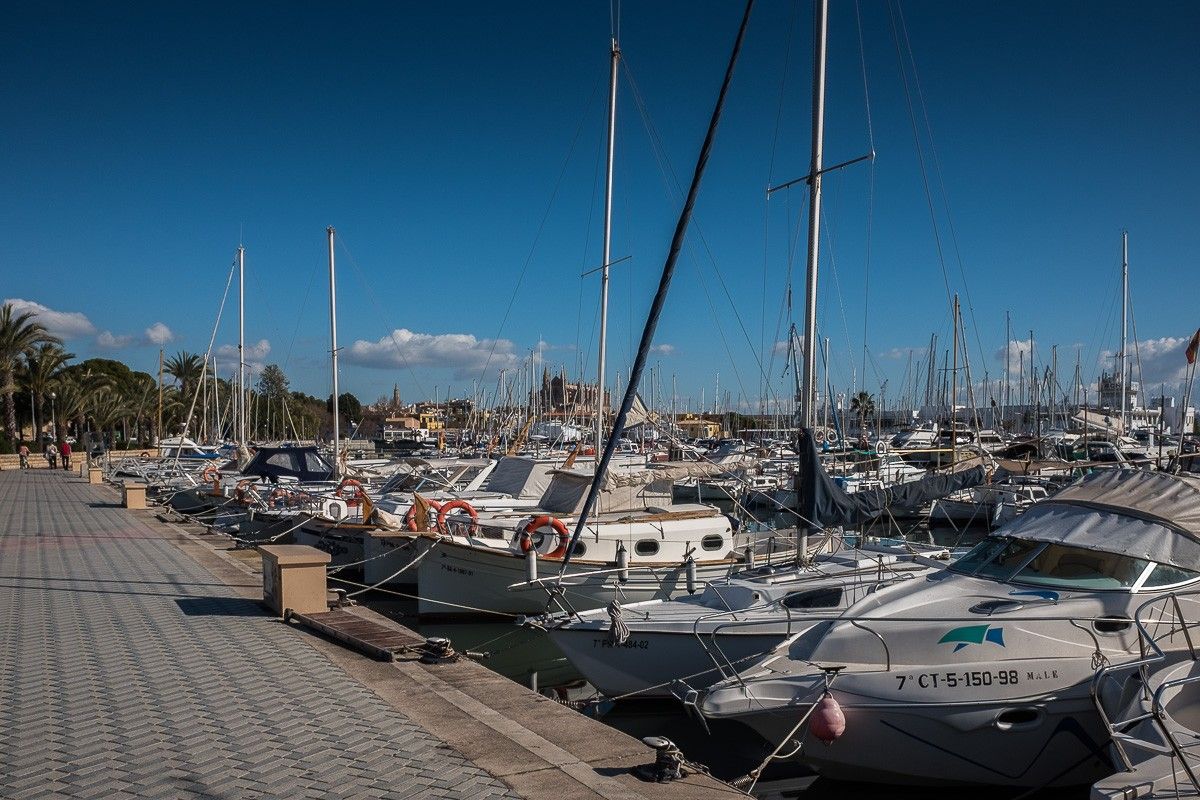 Port de Palma amb vaixells esportius.