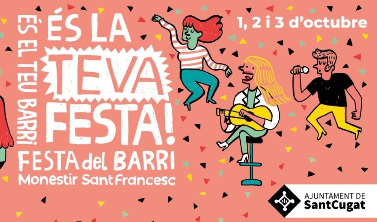 Cartell de la Festa Major del barri Monestir-Sant Francesc 2021