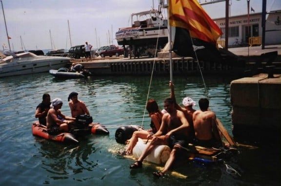 Una de les barques participants a l'alliberament de les Medes.