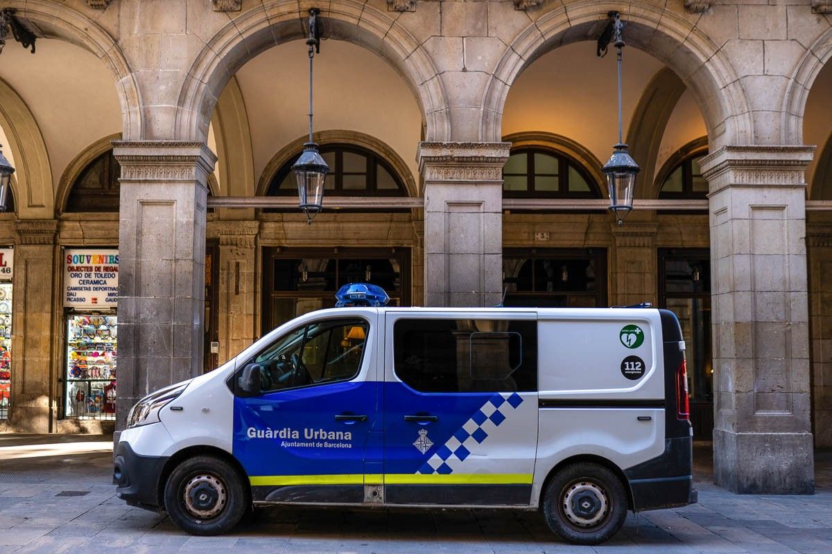 Una furgoneta de la Guàrdia Urbana de Barcelona