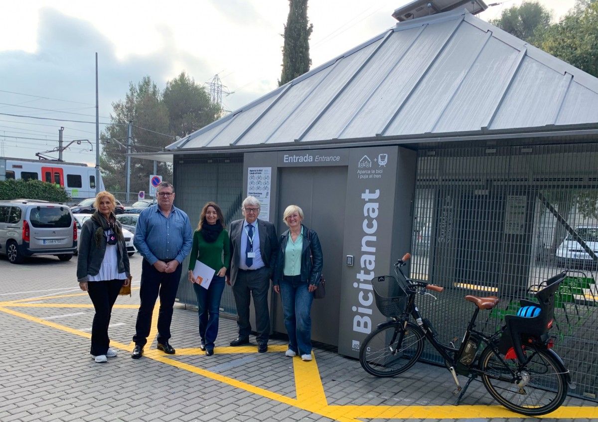 El nou aparcament de bicicletes ubicat a l'estació de FGC de Valldoreix