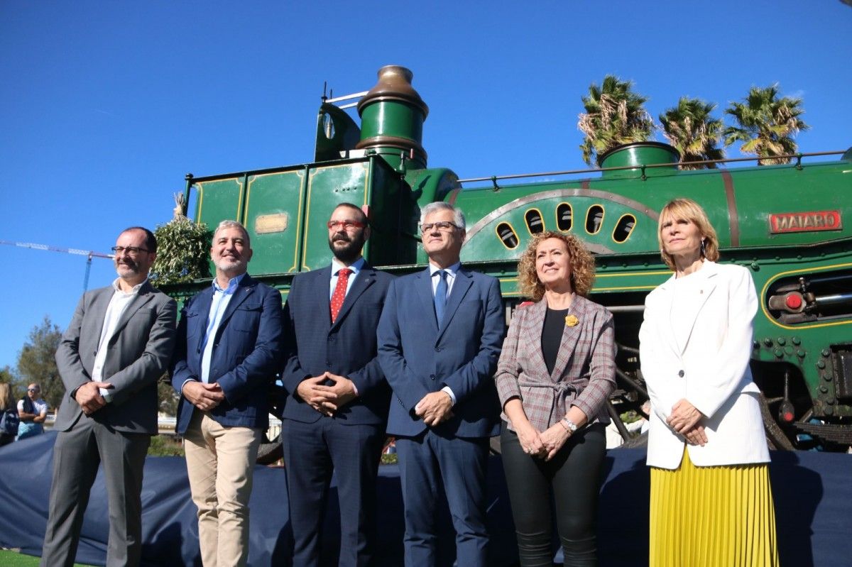 Imatge de la commemoració del 175è aniversari del tren Barcelona-Mataró
