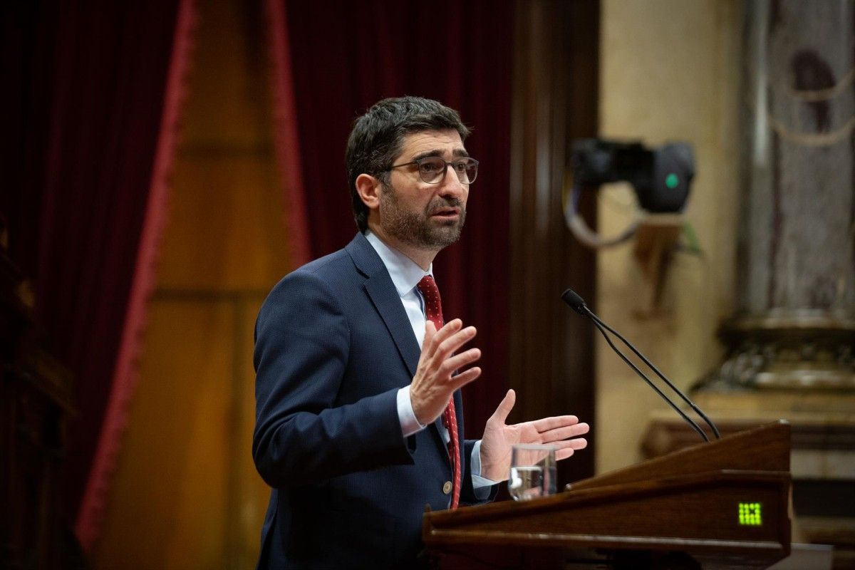 Jordi Puigneró, en una intervenció al Parlament