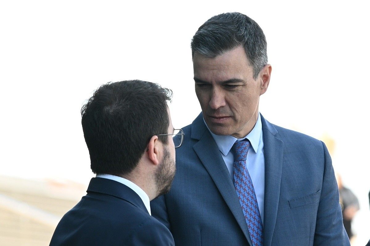Pedro Sánchez i Pere Aragonès, cara a cara aquest divendres a Barcelona.