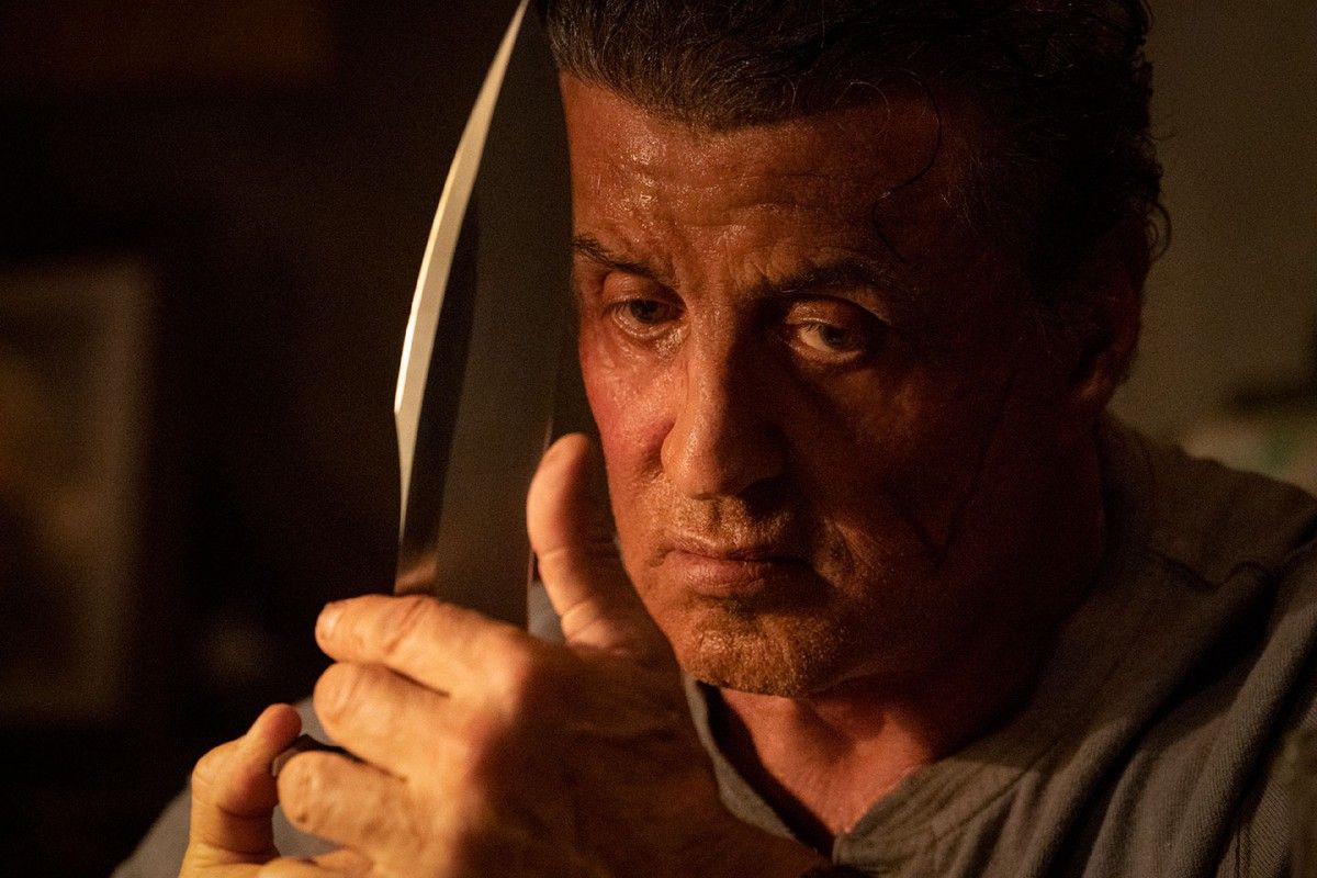 Sylvester Stallone, en una escena de la cinquena pel·lícula de «Rambo»