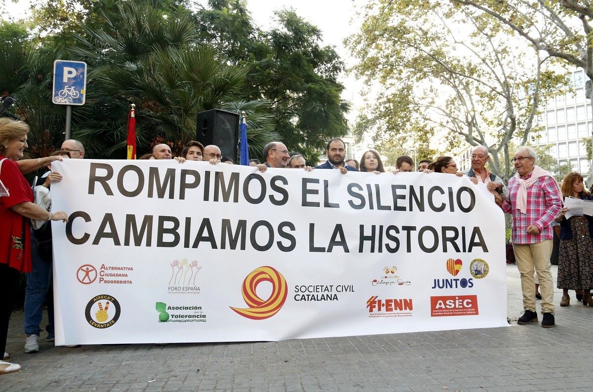 Commemoració de la manifestació del 8 d'octubre del 2017, dos anys després.