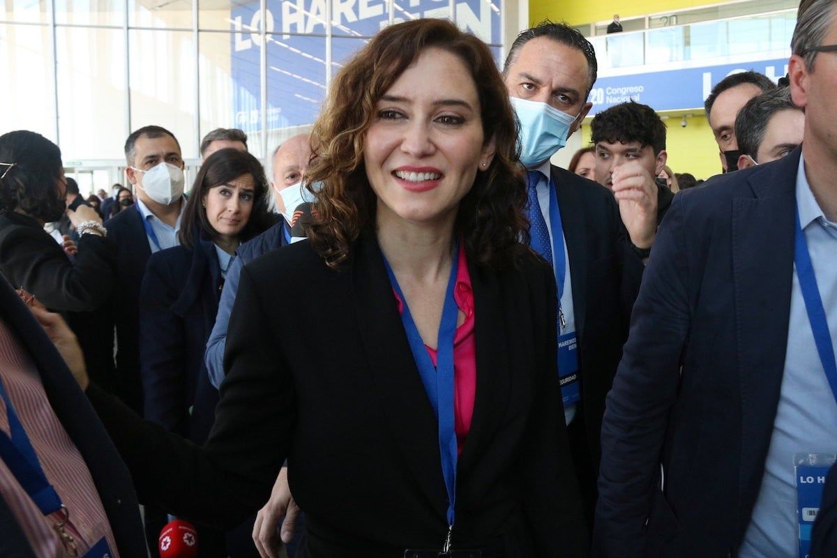 Isabel Díaz Ayuso durant el Congrés del PP de Madrid, que l'ha elegit presidenta