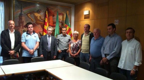Representants de l'Ajuntament de Campdevànol, empreses i sindicats van donar suport a la candidatura.